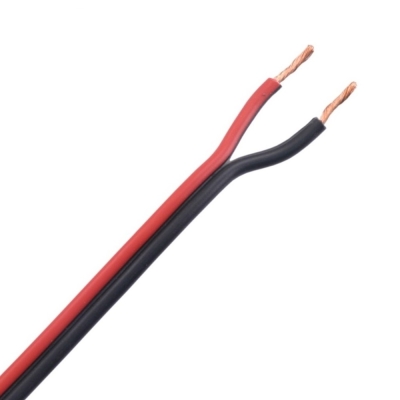 Uithoudingsvermogen Wederzijds Vriend Luidsprekerkabel PVC rood/zwart binnen Eca 2X0,75mm² ( per meter ) -  masoel.be